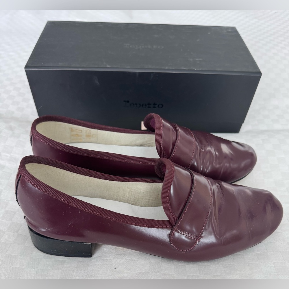 Repetto Maroon Loafers